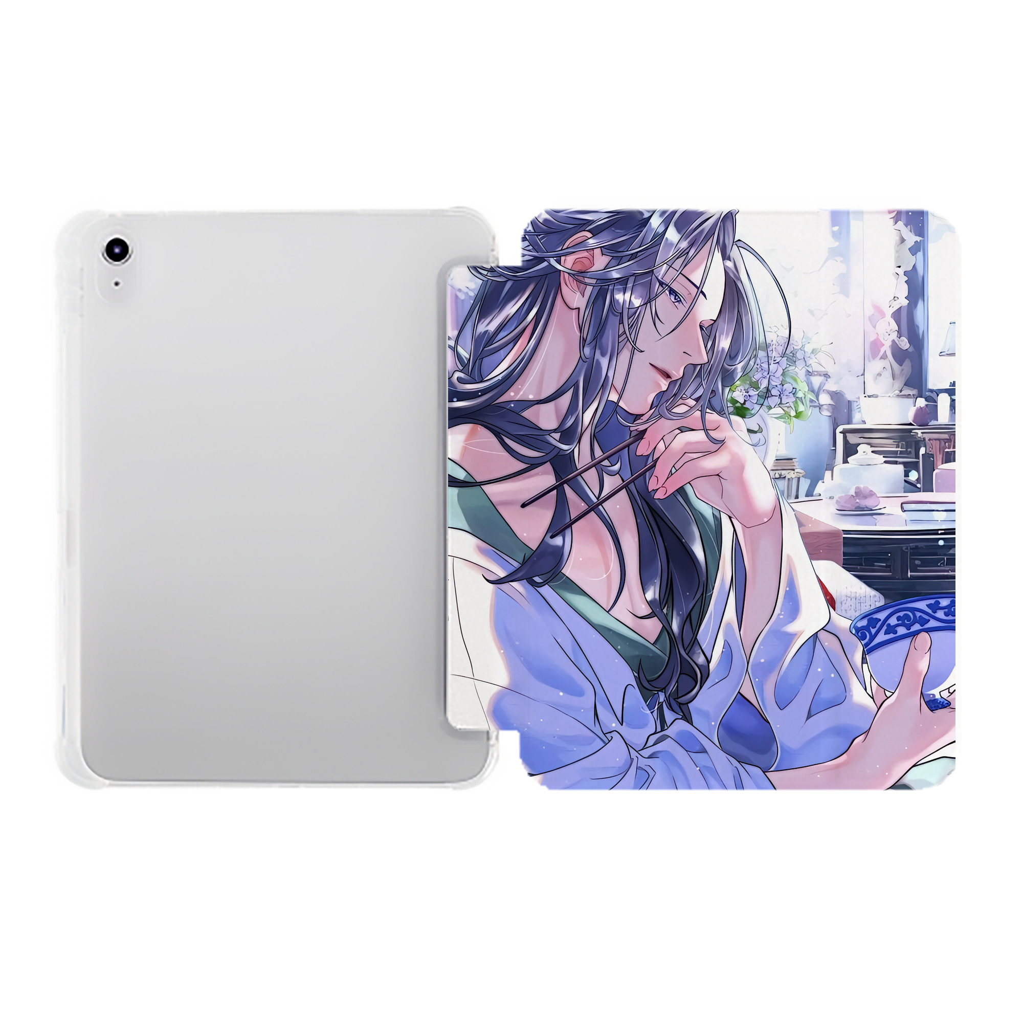 （画像用） 薬屋のひとりごと The Apothecary Diaries IPad ケース ペン収納付き 三つ折りスタンド PUレザー×シリコン 対応機種9.5/10.5/10.9インチ